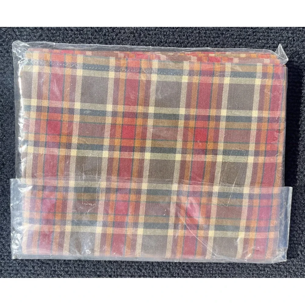 Park Designs Plaid Table Runner 13x54 & Valance 72x14 Set New in Package Country